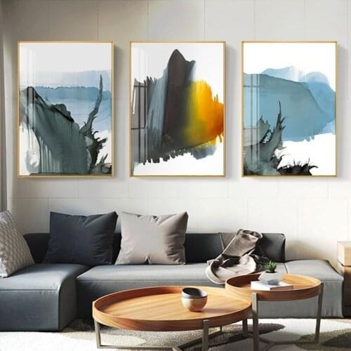 Frameless Wang Junsen Artist Home Decoration Simple Modern Poster Living Room Office Hotel Background Printing Wall Painting