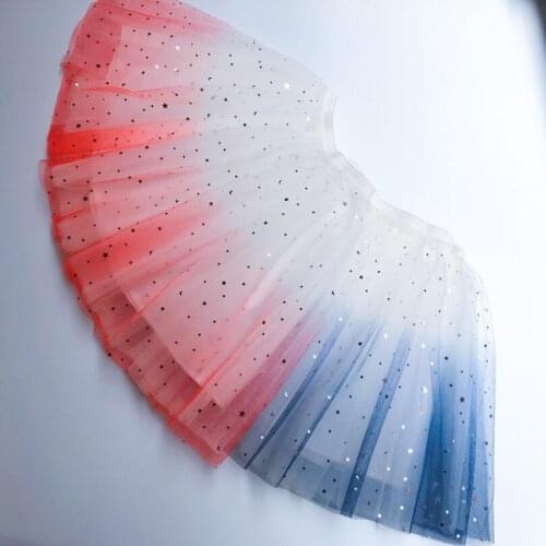 Spring Autumn Summer Princess Girl Dance Skirt Mesh Sequined School Girls Skirts Tutus Children Costume Baby Toddler Ballet Tutu