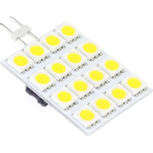 G4 LED Bi-polarity Capable 16LED 5050smd AC/DC10-30V Square Type 320-352LM Square Cabinet led light 1pcs/lot