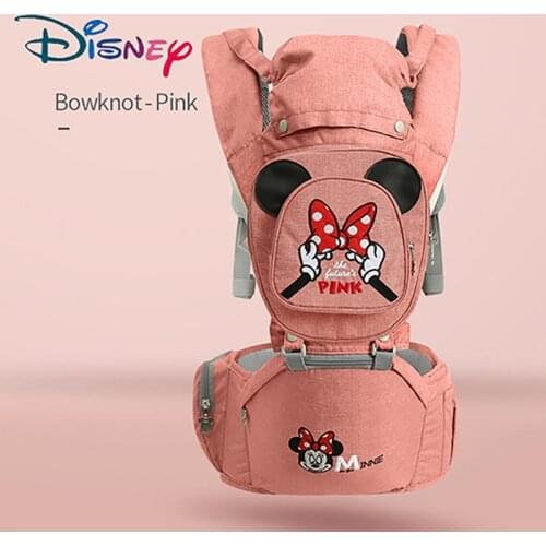 Disney Ergonomic Baby Carrier Infant Baby Hipseat Carrier Front Facing Ergonomic Kangaroo Baby Wrap Sling for Baby Travel 0-48