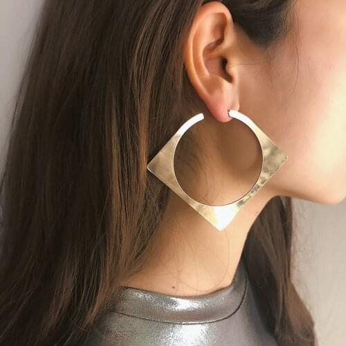 Find Me 2020 new fashion Vintage simple alloy Drop Earrings for Women Jewelry multilayer big circle dangle Earrings wholesale