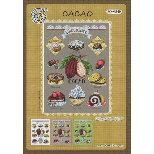 GG Mouse avatar Counted Cross Stitch Kit Cross stitch RS cotton with cross stitch SODA G149 Cocoa