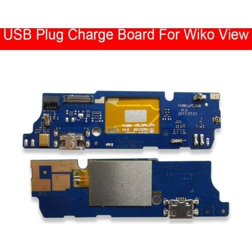 Hot Sale USB Date Charging Dock Flex Cable For Wiko VIEW USB Connector PCB With Jack Port Board Flex Ribbon Replacement Parts