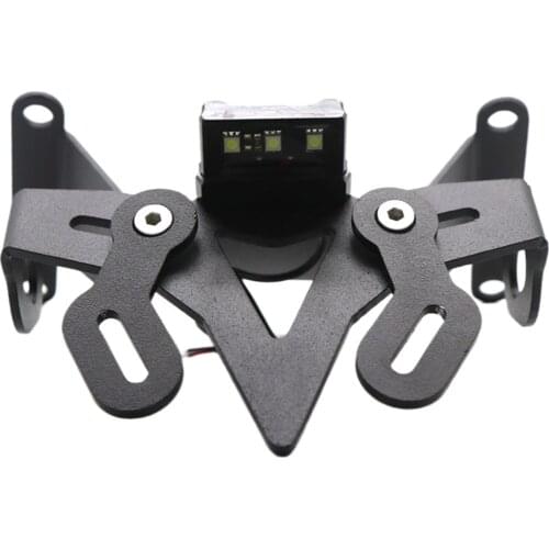 Motorcycle License Plate Holder Bracket w/Lights Compatible with Honda CB650R 2019+, high characteristic and stable performance