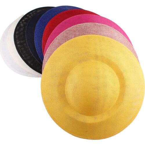 27 CM Size Round Fascinator Base Make For Wedding Party DIY Hair Accessories Navy Yellow Bride Fascinators Hats One Piece Retail