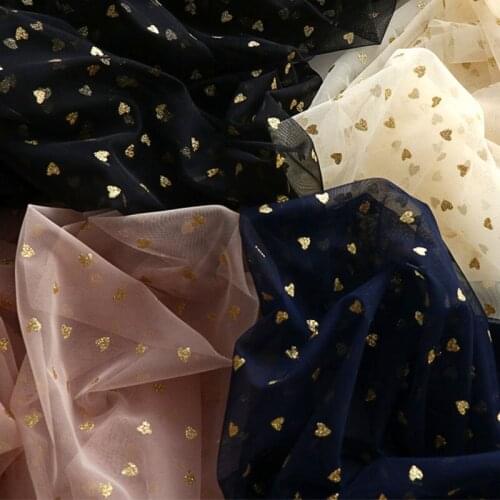 Lace Fabric With Love Letter For Wedding dress head dress fluff skirt background cloth curtain hand-made diy