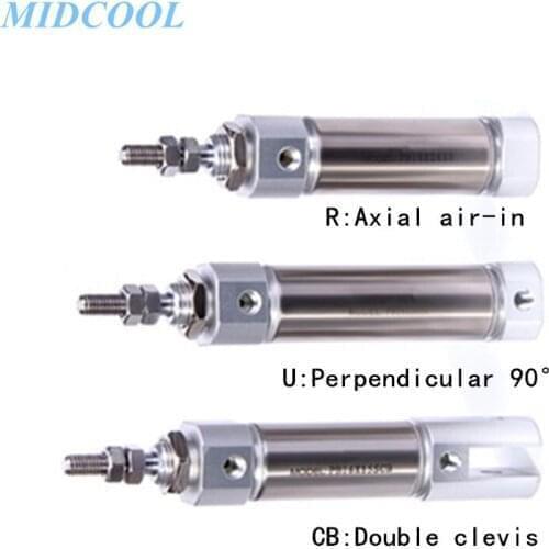 Mini Air Cylinder PB Series Bore 12mm PB12 PB12X10X15X20X25X30X40X50X60X75X80X100X Mini Pneumatic Cylinder Pen Size Cylinder