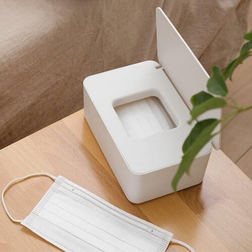 Multifunction Household Storage Box Wet Tissue Box Seal Organizer For Disposable Mask Gloves Dust Proof Tissue Canister