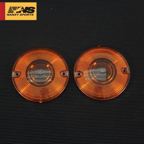 Motorcycle 3 1/4" Flat Turn Signal Light Lens For Harley Touring Road King Glide Electra FLHTC FLHTK FLHT 1986-2018
