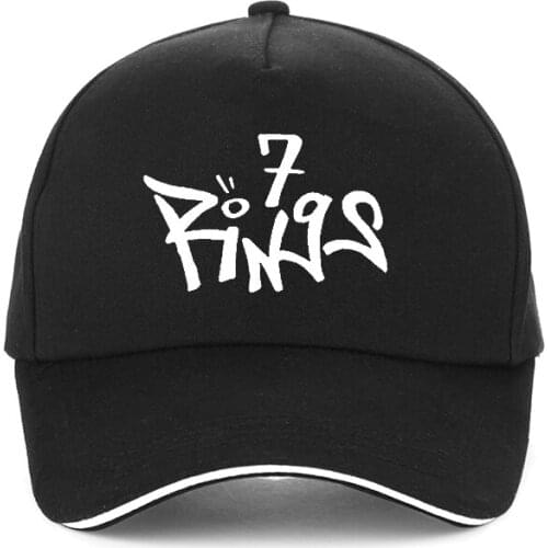 Ariana Grande Latest album 7 rings Baseball Cap 100% Cotton Dad Hat Thank U,Next Snapback Hats Embroidery Men Women caps bone