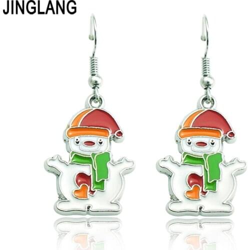 Wholesale New Styles Christmas Sale popular Earring Fashion jewelry Christmas clown snowman jewelry Free Shipping ER1507