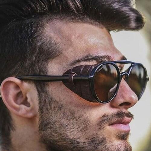 ONEVAN 2021 Luxury Punk Sunglasses Men Vintage Glasses for Men/Women Luxury Brand Sunglasses Men Punk Retro Lunette Soleil Homme