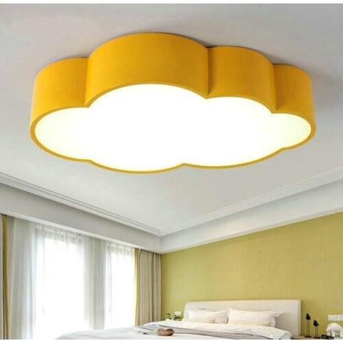 LED Cloud kids room lighting children ceiling lamp Baby ceiling light with yellow blue red white for boys girls bedroom fixtures