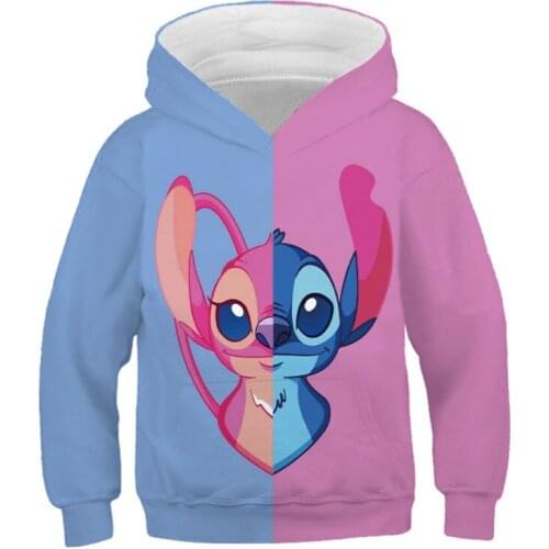 New Men Women Children Stitch Hoodies 3D Printed Fashion Sweatshirts Boy Girl Kids Pullover Long Sleeve Streetwear Casual Coat