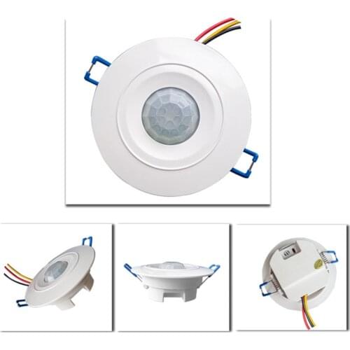 Recessed Infrared PIR Detection Motion Sensor Detector Light Switch Auto Light Switch Motion Sensor Home Security Alarm Systen