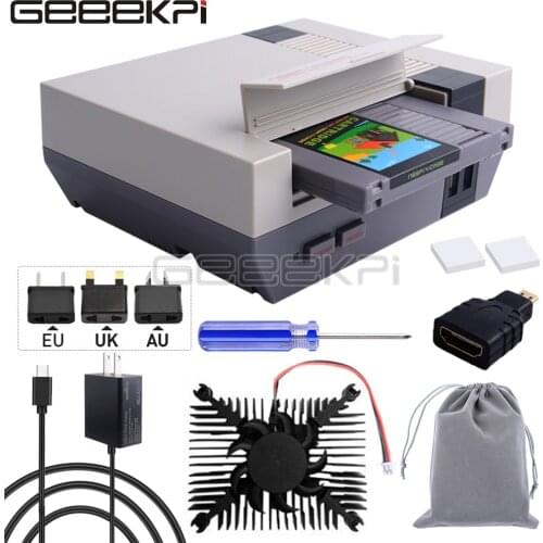 In Stock! Retroflag NESPi 4 CASE with SSD CASE, USB-C Power Supply, HDMI Splitter Switch & Cooling Fan for Raspberry Pi 4B