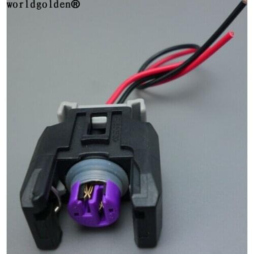 Worldgolden 2 pin female waterproof automotive connectors Wire Pigtail 13816706 wiring harness