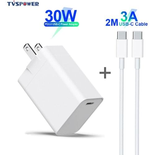 PD 30W 9V 3A Mobile Phone Charger fast Power Adapter Type C Quick Charge 3.0 18W For iphone X 8 Plus ipad Pro for Macbook Air