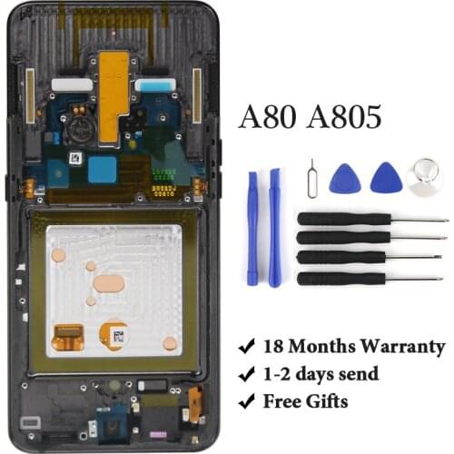 OLED 6.7'' LCD Display For Samsung A80 A805 Touch Screen Digitizer Assembly+Tools package for sam a80 a805