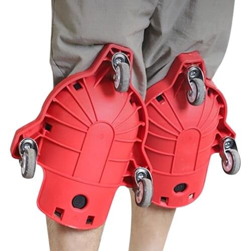 1pcs Knee Pad Rolling Wheels-Multifunctional Sliding Labor-Saving Wheel Kneeling Pad Adjustable Gliding Knee Wheeled Rolling