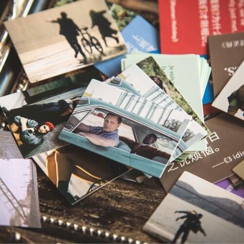 100 sheets/box Classic movie lomo small card note paper hand account collage decoration material scrapbook material paper
