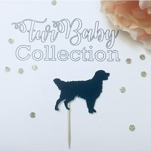 12PCS Golden retriever cupcake toppers, dog cupcake toppers puppy Birthday party Cupcake toppers