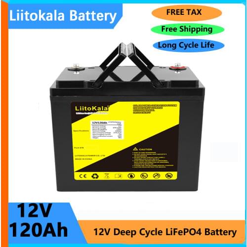 12V 100Ah LiFePO4 Storage Battery BMS Lithium Power Batteries 3000 Cycles For RV Campers Golf Cart Off-Road Off-grid Solar Wind