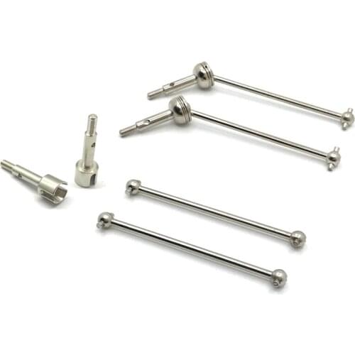 4Pcs Metal Front & Rear CVD Drive Shaft for WLtoys 144001 124018 124019 RC Car Upgrade Parts Accessories