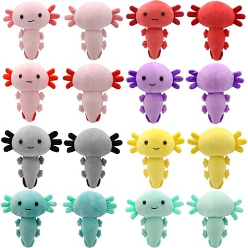 20cm Cute Kawaii Axolotl Plush Toy Squishmallowing Axolotl Stuffed Animals Plushie Doll Baby Toys Room Decor Kids Doll Gift