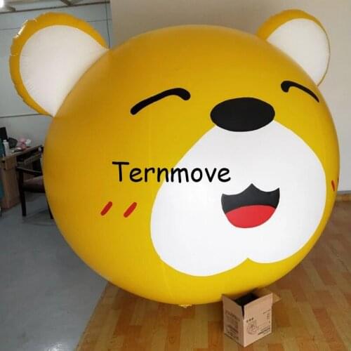 Big PVC inflatable floating helium balloon with custom logo for advertising,inflatable bear helium sky balloon for parade