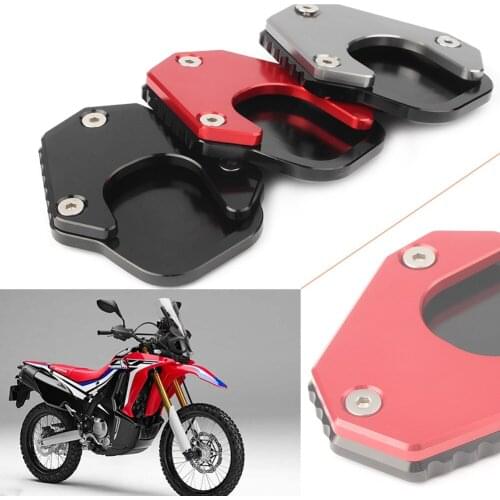 CNC Motorcycle Kickstand Enlarger Sidestand Extension Enlarger Pad For HONDA CRF250 RALLY CRF250L 2017 2018