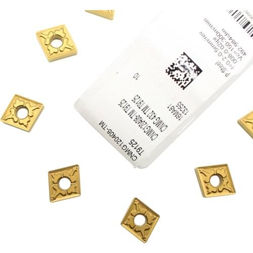 CNMG120408 TM T9125 100% Original External Carbide Inserts High Quality CNC Turning Tool Lathe Cutting Tools