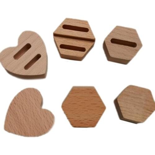 Wooden Hexagon Heart-shaped Ring Jewelry Box Container Wedding Ring Box For Earrings Necklace Bracelet Display Gift Box Holder