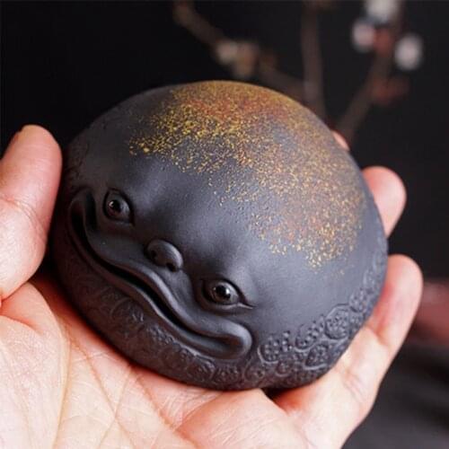Purple Sand Golden Toad Tea Pet Can Raise Lucky Tea To Play Tea Table Accessories Tea Table Tea Set Decoration Tea Pets