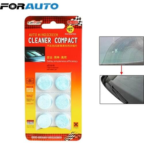 FORAUTO 6pcs/pack Car Auto Window Cleaning Car Windshield Cleaning Solid Wiper Fine Seminoma Wiper Glass Cleaner Car-styling