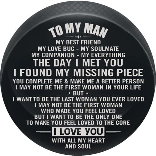 To My Man Ice Hockey safe unique smooth surface Official Size Game Practice Bulk Sports Puck Balls