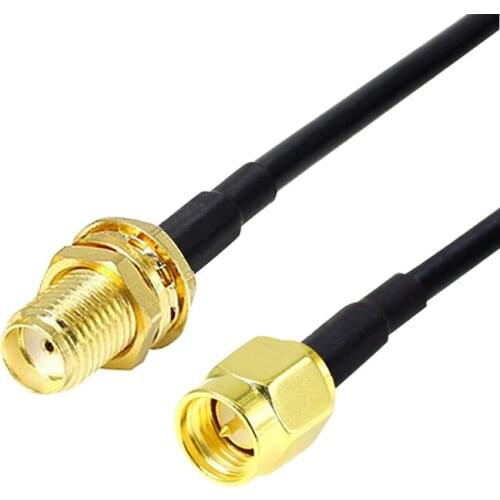 SMA Male to Female Extension Cable Copper Feeder Wire for Coax Coaxial Wi-Fi WiFi Network Card Router Antenna 3M 6M 9M