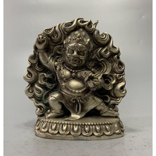 China White copper archaize King Kong Buddha crafts statue