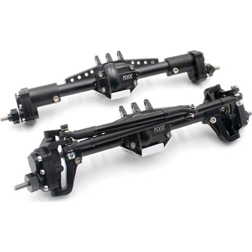 Metal Front & Rear High Lift Portal Axle Set for 1/10 Axial SCX10II 90046 increases ground clearance 12mm RC Crawler Car Parts