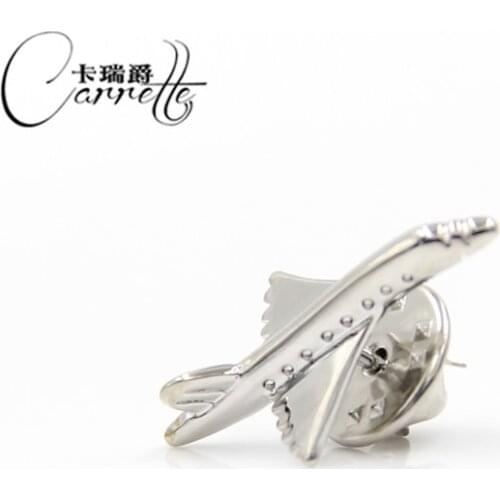 Mens Suit Aircraft Shape Brooch Ladies Simple Male Atmospheric Elegant Suit Vintage High-end Accessories Neckband