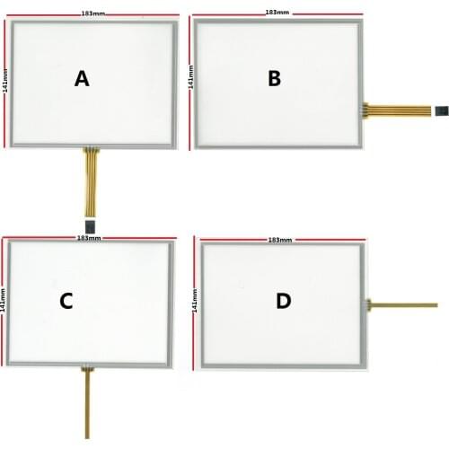 New 8 inch industrial touch screen 183*141mm for AT080TN52 EJ080NA AT080TN42