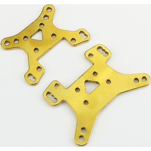 Upgrade Metal Shock Absorber Board Front Rear Shock Tower Plate for Wltoys 124019 Rc Car Parts