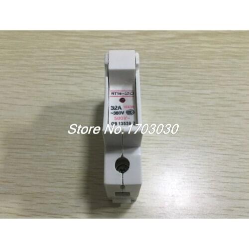 AC 380/500V 32A Single Phase DIN Rail 10mmx38mm Fuse Holder