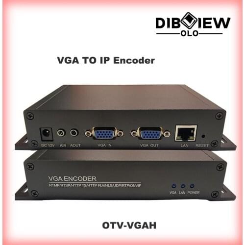 OTV-VGAH VGA to IP H.265 H.264 VGA loopout Video NDI IPTV LIVE Encoder via HTTP HLS RTSP RTMP UDP ONVIF