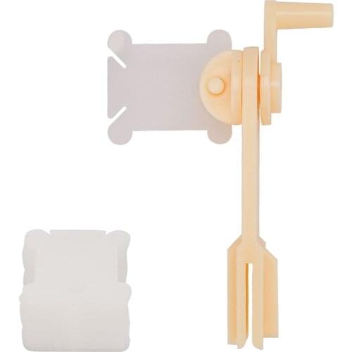 Plastic Floss Bobbins with Floss Bobbin Winder Cross-Stitch Card Thread Holder DIY Embroidery Floss Organizer Sewing Accessories