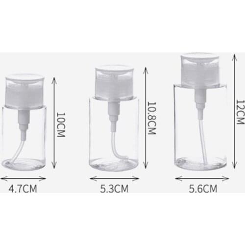 Portable Hand Pressure Type Split Bottle Press Type Makeup Remover Water Bottle Empty Lotion Transparent Bottle