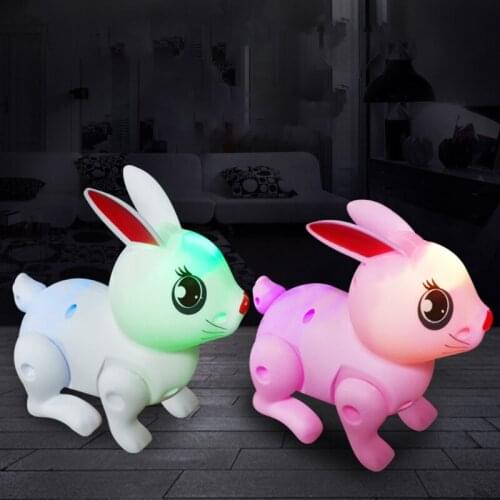 Jumping Music Animal Toys Dancing Rabbit Lighting Plastic Animal Model Educational Toys Kids Learning with Funny
