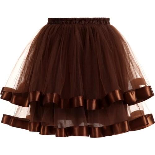 QC6640 New Fashion Two layer gauze ribbon Boneless Skirt Female dance body Gauze Skirt