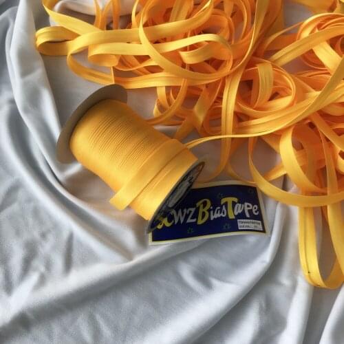 25yards/roll Polyester 5/8"(15mm) Satin Bias Tape Bias Binding Solid Color For DIY Garment Sewing And Trimming