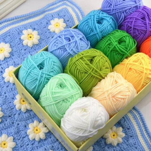 ALL Colour Wool 50g HandCrafts 10pcS soft baby Yarn Knitting DIY Cotton Milk Baby Sweater Sweater wholesale Knitting Crochet